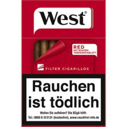 West Red Filter Cigarillos...